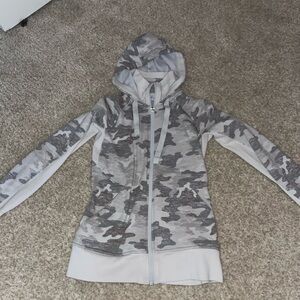 Athleta camo zip up